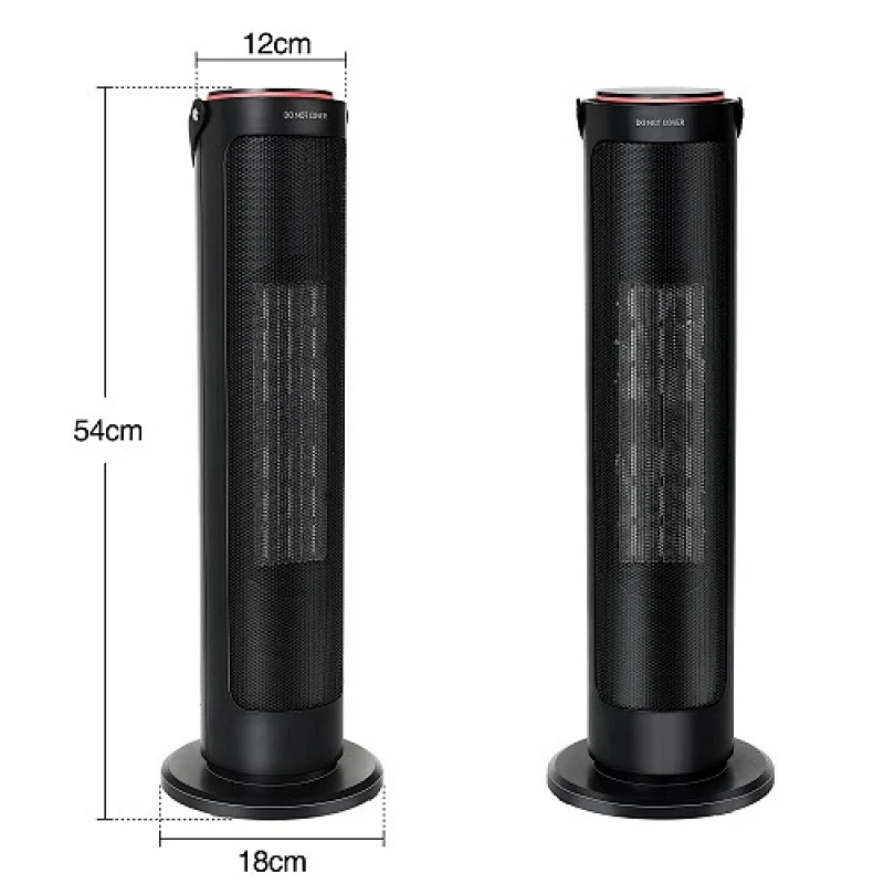 Ceramic Tower Fan Heater 2000 Watt-digital-Timer & Oscillating-Whisper quiet