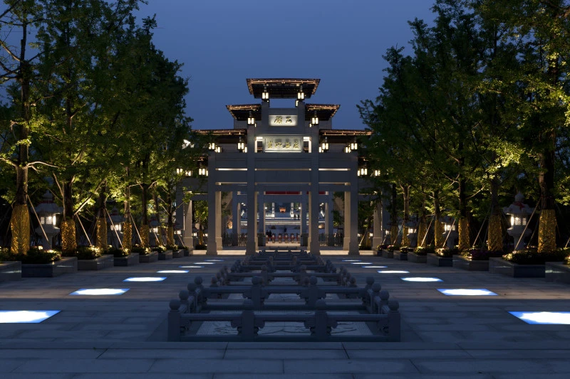 The Great Vows Buddhism Park, Anhui - LED brick light - Shone Lighting