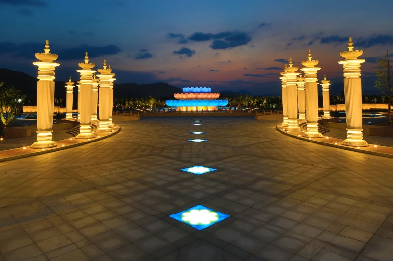 The Great Vows Buddhism Park, Anhui - LED brick light - Shone Lighting