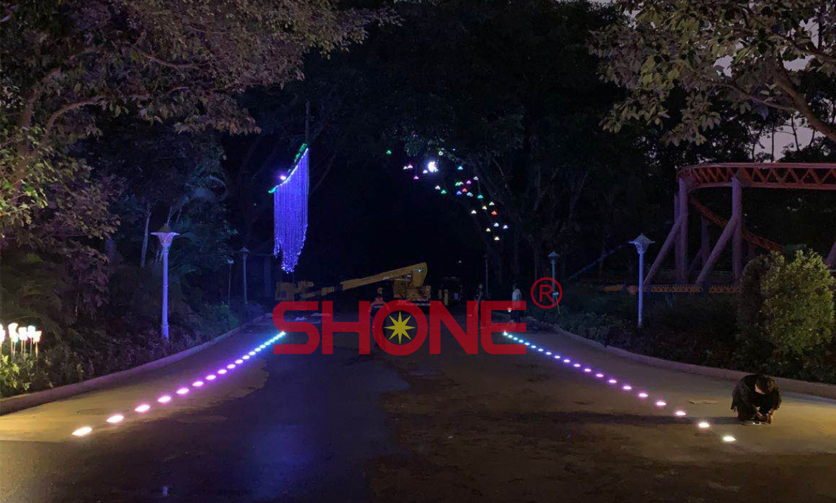 广州长隆欢乐世界 - LED发光砖 - 先朗照明