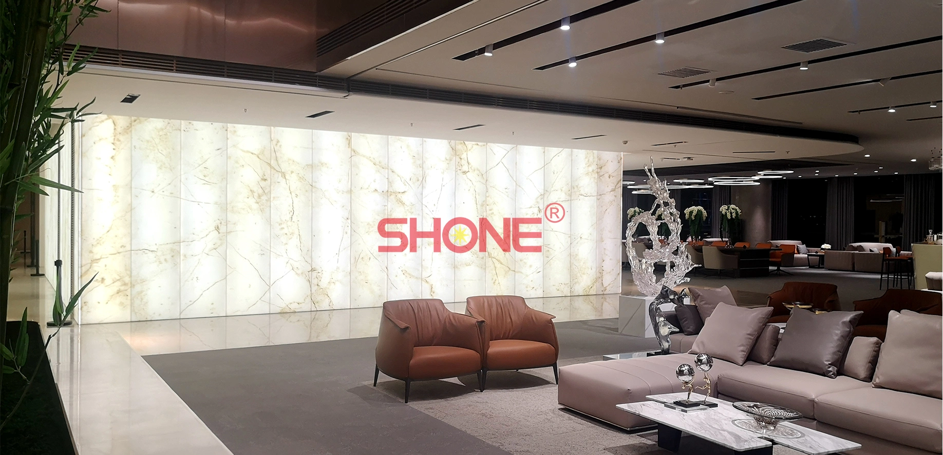 Commercial office lobby - LED wall tile - Shone Lighting