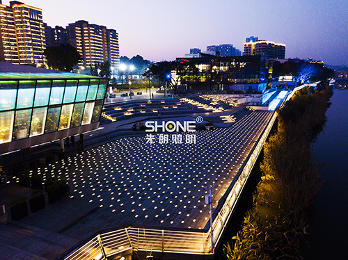 Fuxi Cultural and Creative Park Sunken Plaza - LED brick light - Shone Lighting