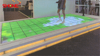 2021廣州國際照明展（光亞展）- 先朗照明展位 - 互動感應地磚屏