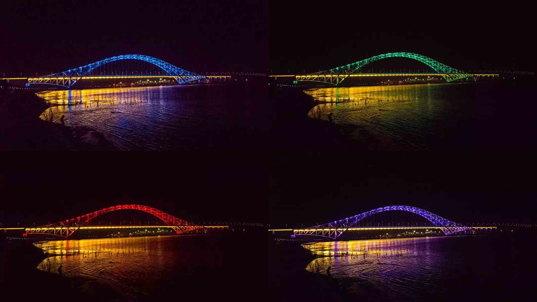 珠海横琴二桥 - LED线条灯, LED投光灯 - 先朗照明