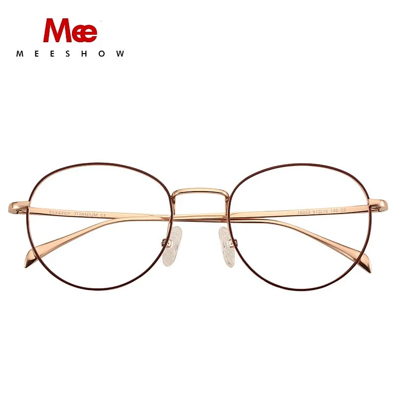 2020 Pure titanium glasses Frames Men Women's eyeglasses round retro designer prescription glasses full optical mens's spectacle