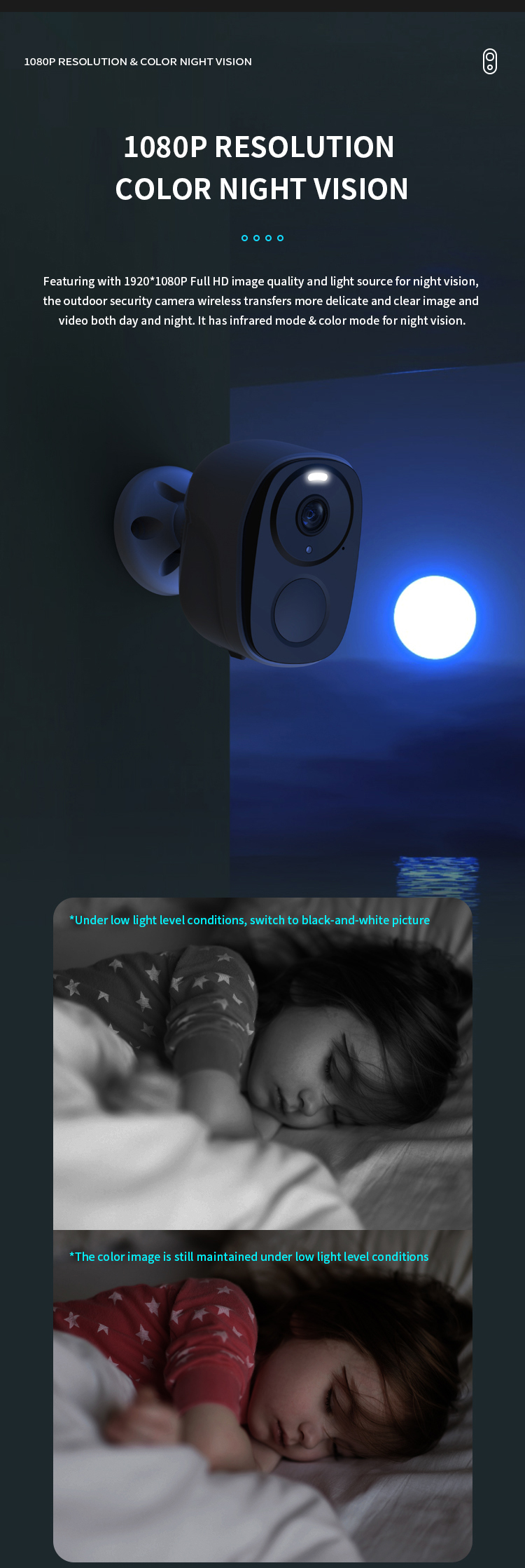 WiFi Battery Camera, Low Power Consumption Camera, WiFi Camera