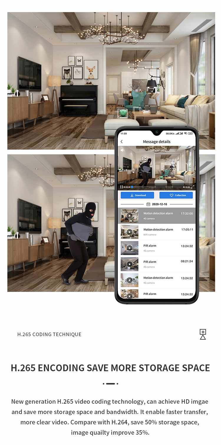 Security Camera, Pet Camera, Mini Compact Security Camera