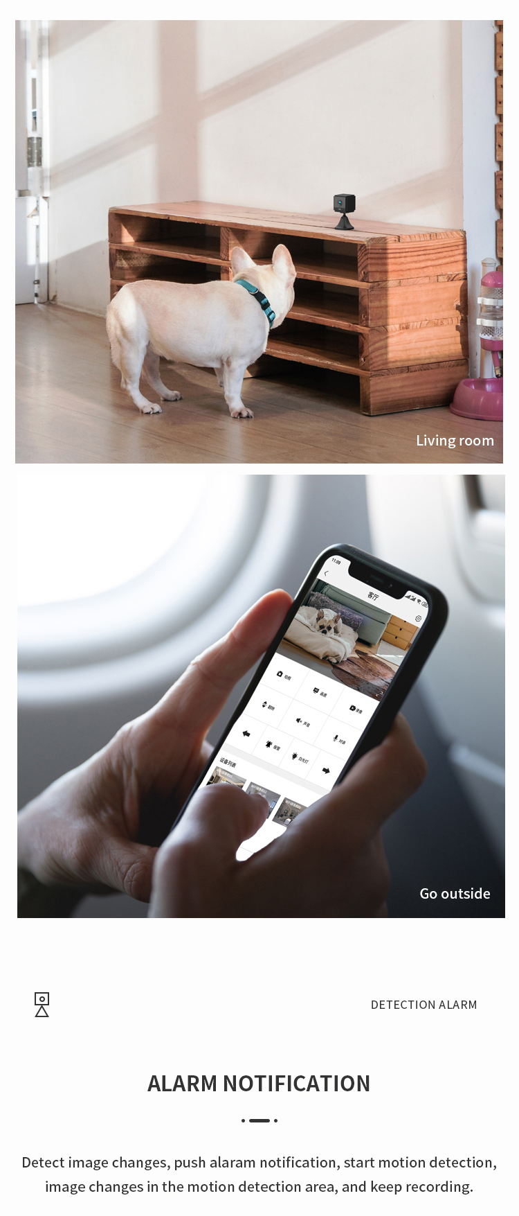 Security Camera, Pet Camera, Mini Compact Security Camera