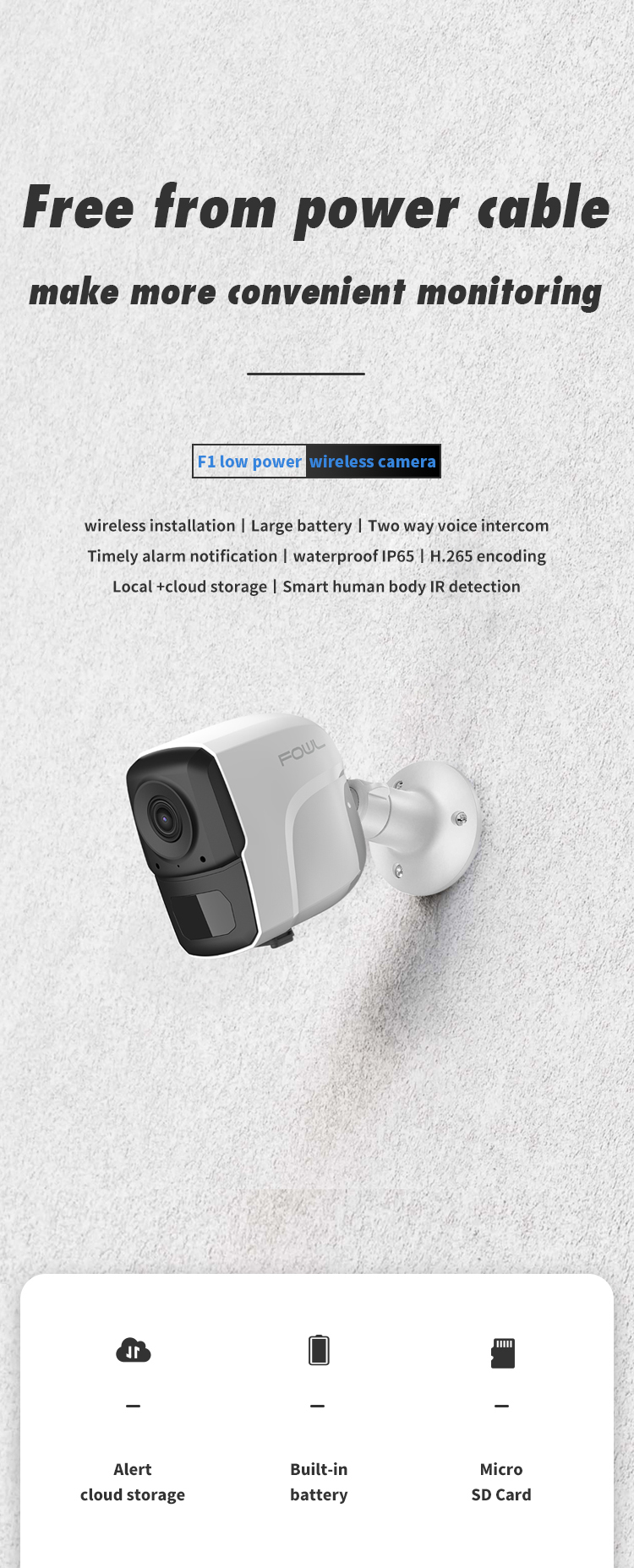 Wireless Battery Camera