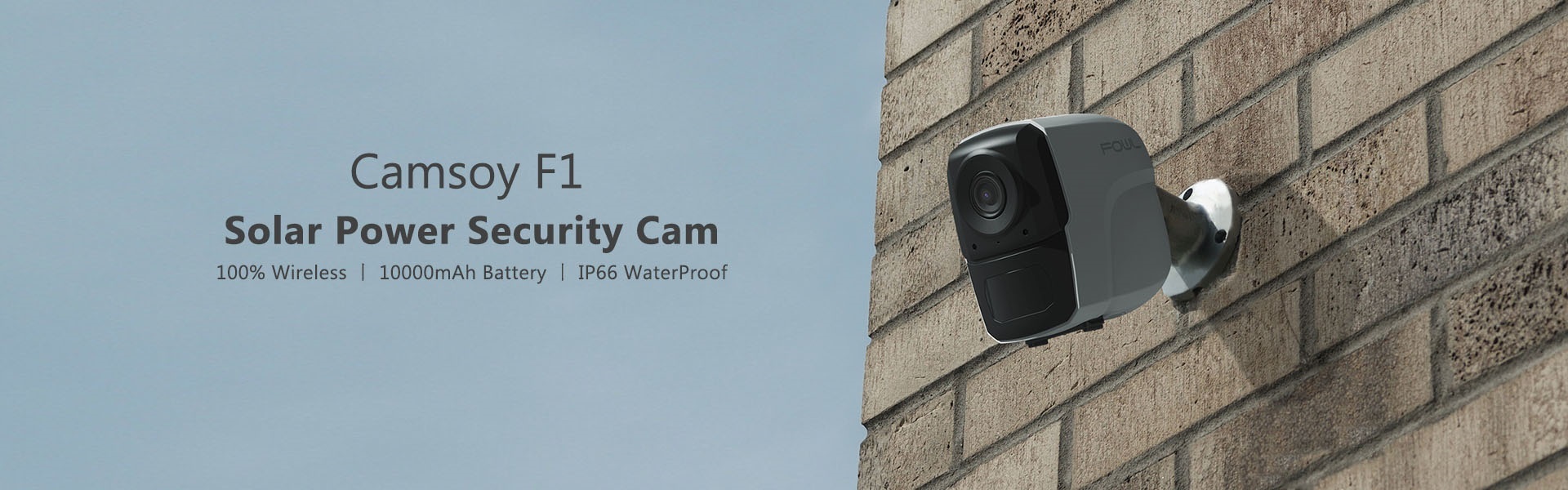 F1 Wireless Battery Camera 6-8 Months Working Time PIR Motion Detection Alarm Could & Local Storage