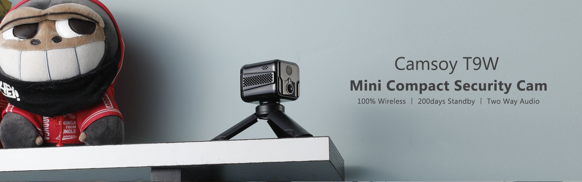 T9W2 1080P 70-75 Days Working Time Two Way Audio Mini Wi-Fi Security Camera CCTV Micro Wireless Hidden Camera