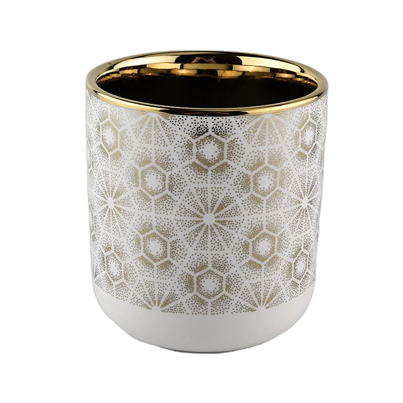 luxury 8 oz electroplated color candle