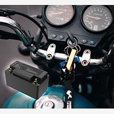 Starting battery for motocycle