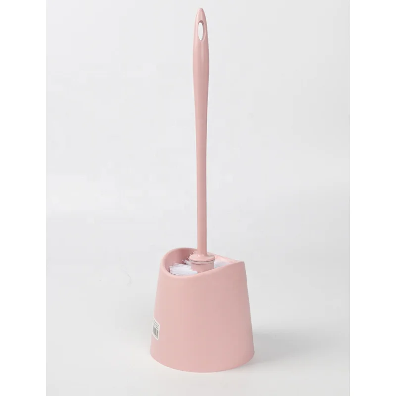 Bathroom Cleaning Accessory Plastic Toilet Brush and Holder Set
