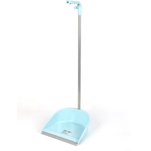 Eco-friendly Household Cleaning Colorful Long Handle Plastic Dustpan With Broom