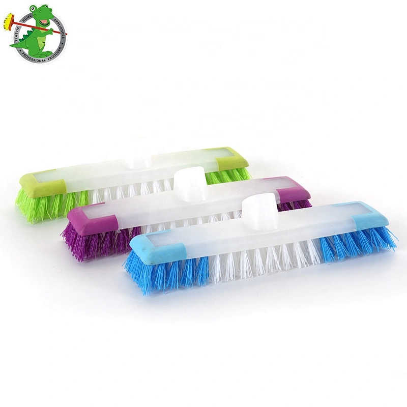Outdoor Iron Handle Plastic Fiber Floor Cleaning Brush Broom