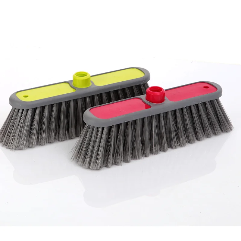 McQueen plastic PET asian plunger and brush broom parts for home push dust broom
