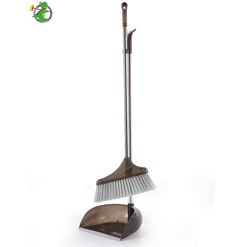 Household Cleaning Long Handle Plastic Cleaning Broom With Dustpan Set