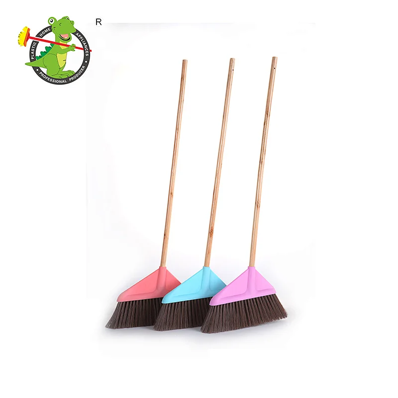 Brush Dustpan Of Handle Plastic Broom With Stainless Steel Stick
