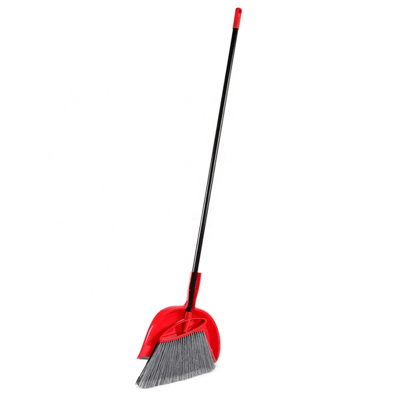 Hot Sale Plastic Long Handle Soft Broom With Dustpan Set