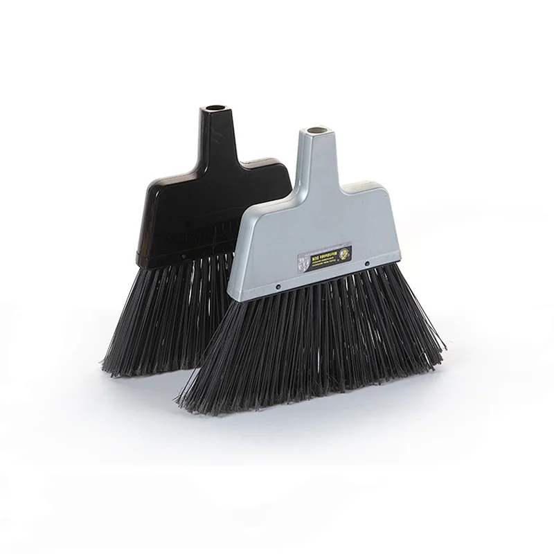 Supply Plastic Angle Broom With Metal Stick For Indoor And Outdoor Cleaning