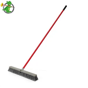 Factory Direct Long Handle Floor Push Broom With Brush Head