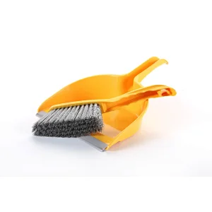 plastic dustpan and brush set