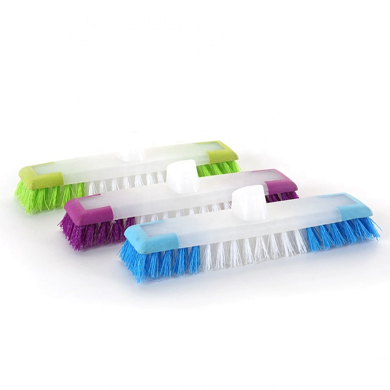 Outdoor Iron Handle Plastic Fiber Floor Cleaning Brush Broom