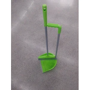 Best quality printed  household broom and dustpan set with long handle push dust broom