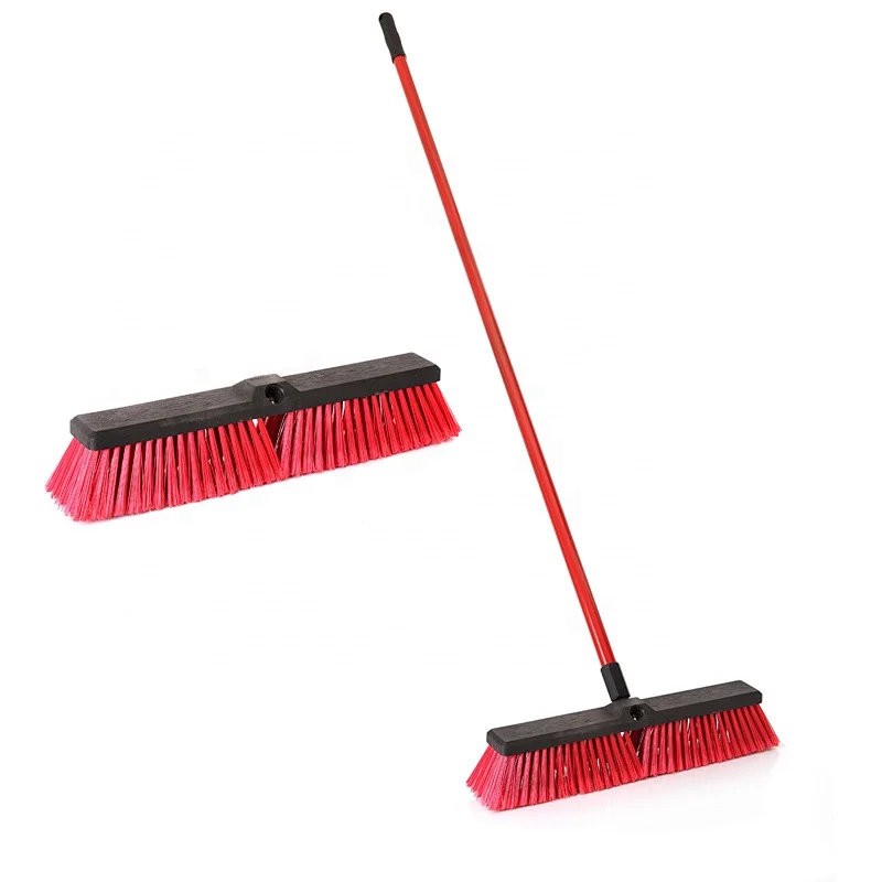 Outdoor Iron Handle Plastic Floor Cleaning Brush