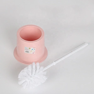 Household With Holder Durable Fashionable Round Toilet Brush