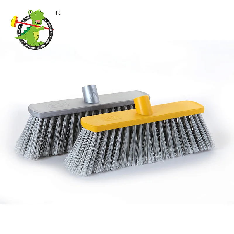 New Design  PET Colorful Printed Plastic Bristle Broom Head For Sale