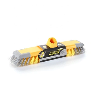 Outdoor Iron Handle Plastic Fiber Floor Cleaning Brush Broom
