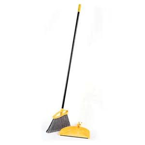 Hot Sale Plastic Long Handle Soft Broom With Dustpan Set