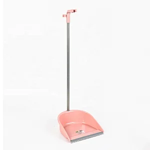 Eco-friendly Household Cleaning Colorful Long Handle Plastic Dustpan With Broom