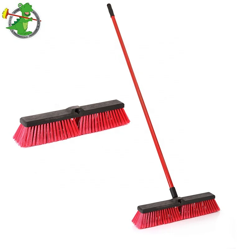 Outdoor Iron Handle Plastic Floor Cleaning Brush