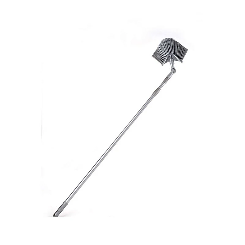 Convenient telescopic long handle cobweb cleaning ceiling broom brush