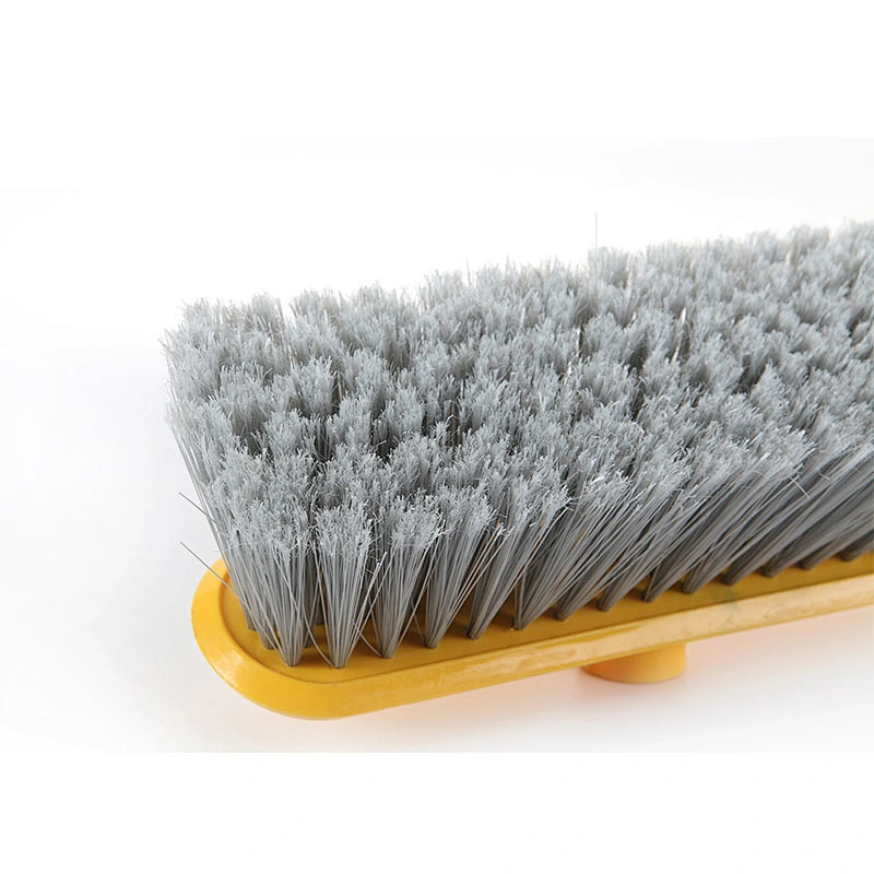 Household widely used plastic pp pet cleaning broom with iron paint long handle