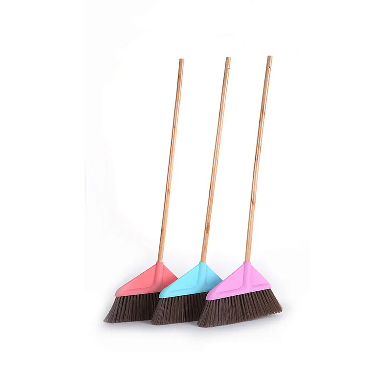 Brush Dustpan Of Handle Plastic Broom With Stainless Steel Stick