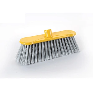 Household widely used plastic pp pet cleaning broom with iron paint long handle