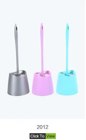Bathroom Cleaning Accessory Plastic Toilet Brush and Holder set