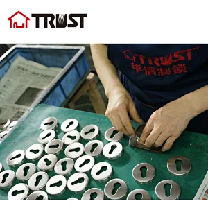 TRUST E01-SS  Round Shape SUS304 Handle Lock Cylinder Escutcheon