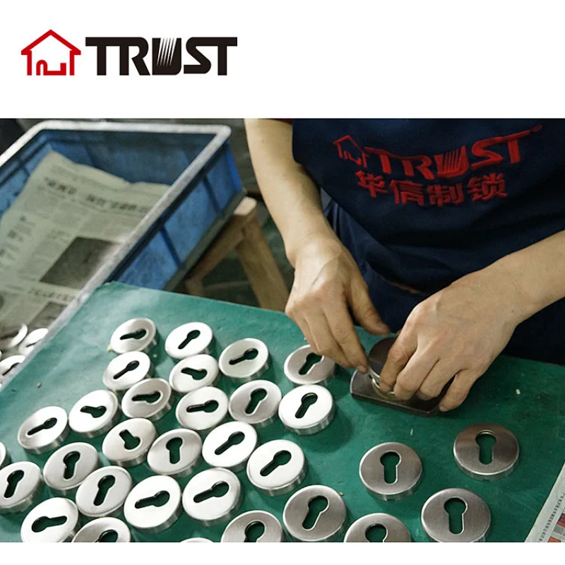 TRUST E01-SS  Round Shape SUS304 Handle Lock Cylinder Escutcheon