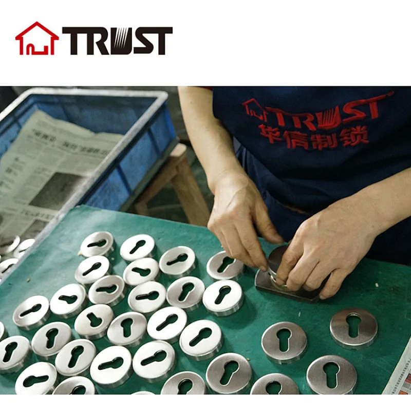 TRUST E01-SS  Round Shape SUS304 Handle Lock Cylinder Escutcheon