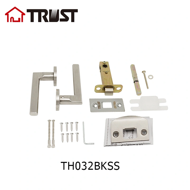 华信TH032-SS-BK卫浴门锁 不锈钢分体锁