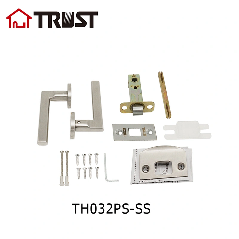 华信TH032-SS-PS 不锈钢空调分体锁 简约时尚房门通道浴室锁具