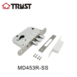 华信MD45-3R 锁具 铜材料三级打开欧标锁体木门锁体