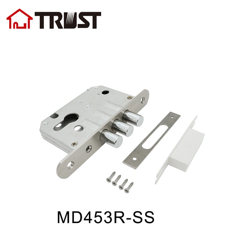 华信MD45-3R 锁具 铜材料三级打开欧标锁体木门锁体