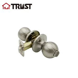 TRUST 5681SN ANSI Grade 3 Tubular Knob Door Lock Radius Drive Spindle Round Ball Lock