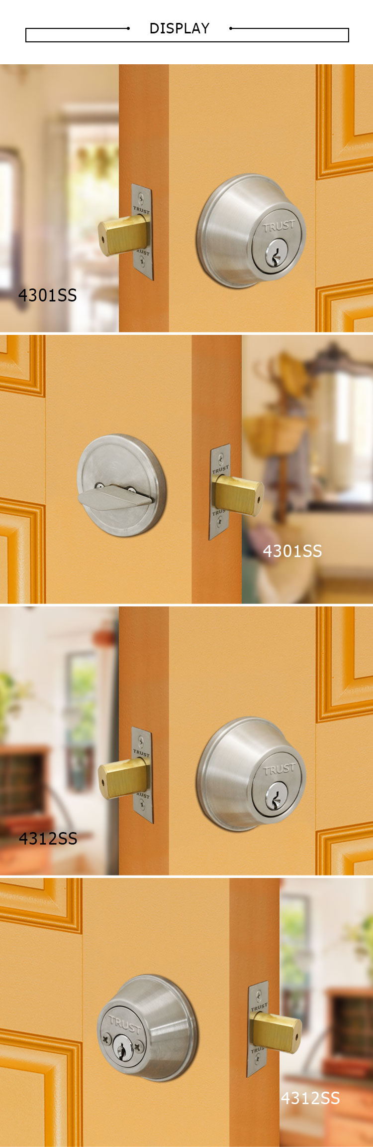 deadbolt lock set